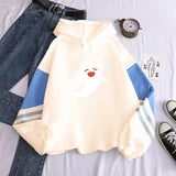 Print Sweatshirt Harajuku Kawaii Cartoon Women Graphic Hoodies Aesthetic Streetwear Men Winter Korean Style