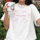 Not My Problem Graphic Tee-Outfit