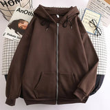 Anime Harajuku Hoodie Women Kpop Y2k Clothes Oversized Sweatshirt Genshin Impact Sweater Zip Up Man Demon Slayer