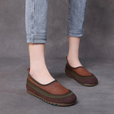 Soft-Soled Leather Single Shoes Spring New Sen With A Foot Pedaled Shoes Leather Flat Women's