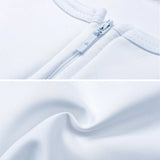 Women Tomboy FTM Zip Up Elastic Chest Binder Breathable Bamboo Slim Fit Tank