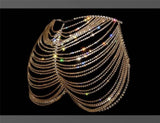 Metal Body chain Summer skirts womens Glitter See Through club Pary Skirts gothic Rhinestone Mini Skirt 2022 faldas