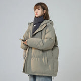 Women Short Jacket Winter New Parkas Thick Hooded Cotton Padded Jackets Coats Female Loose Parkas Oversize