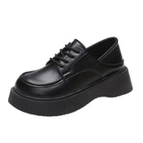 Zingj Wind Thick Sole Single Shoes Shoes Spring Summer And Autumn Jk Uniform Shoes Shallow Mouth Mary Jane Double Buckle Belt Student Tide-Outfit