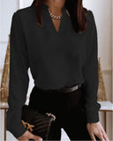 Explosion Spring Long Sleeve V-Neck Loose Print Shirt Shirt Shirt For