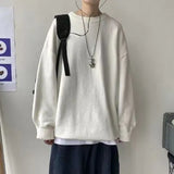 and fresh love embroidery pattern pullover purple sweater American college style lazy aesthetic women winter sweaters