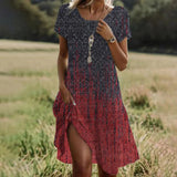 Hot Selling Literary And Art National Wind Round Collar Long