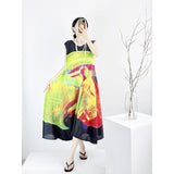 Folded High-End French Long-Press Dress Femininity Dinner High-End Sleeveless