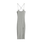 Sexy Girl Female Spring Slash Neck Drawstring Low Chest Color Patchwork Wrinkle Fold Bandage Sexy Slim Hip Dress Robe
