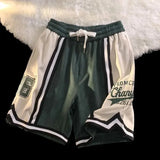4Xl Hip Hop Casual Shorts Women American Retro Sports Pants Couple Streetwear Embroidery Basketball Loose Short Pants