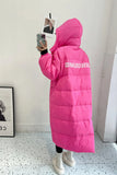 Winter Women 90% White Duck Down Coat Thick X-Long Puffer Jacket Large Size Loose Warm Overcoat Female Hooded