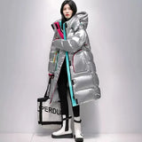 Winter Down Coat Jackets Women Hooded Parka Winter Clothing Snow Coat Casual Thick Short Puffer Jacket Bright