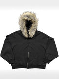 Hat Sweater Print Pattern Long-Sleeved Hoodie Hoodie Retro Coat Street Trendy