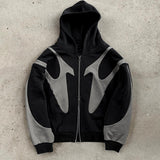 Hung Punk Hoodie Splicing Hoodie Casual Commuter