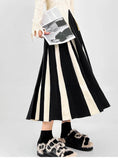 Black Patchwork Long Skirt- Outfit