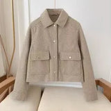 New Street Casual Soft Shirt Single-Dbutton Cardigan Jacket Female