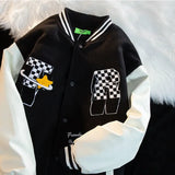 retro alphabet embroidery jackets coats men's 2023 new Y2K street hip-hop baseball suit couple casual trend jacket