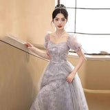 Dress Light Luxury Niche Banquet Host Graduation Dress 2025 New Champagne Long-Sleeved Art Exam