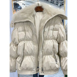 Down Coat Women Parkas Down Jacket Real Fox Fur Collar Jackets for Women 2023 Down Puffer Coats Female Clothes