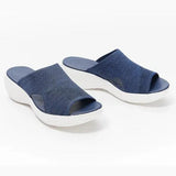Women's Shoes Summer 2022 Plus Size Wedge Platform Sandals Soft Bottom Beach Muje Ladies Outdoor Light closed toe Flat