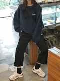 plain oversized sweatshirt with