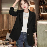 Version of the Spring and Autumn Office Women 2023 Long-sleeved Loose Casual Temperament Outerwear Fashion Business
