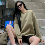 Women's Hoodies Autumn Winter New Pullover Fashion Korean Casual Female Loose Solid