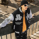 Embroidery Eyeball Woman Jacket Loose Baseball Uniform Purifying Coat HighStreet men Tops Flocking Winter