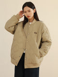 Baseball Uniform Jacket Women Winter 2023 New Korean Loose Fashion All-match Oversize Street Cotton
