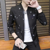 and Autumn Men's Bomber Zip Jacket 2023 Korean Men's Fashion Casual Street Wear Hip Hop Slim Bomber Jacket Men's
