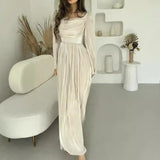 Spring Women's Dress Style Folded Temperament High-Waisted Skirt