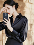 High-End Feeld Dingy Shirt 2025 Early Spring French Age-Down Mature Shirt Commuting Exquisite Comfortable Top
