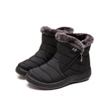 Women Snow Boots Winter Waterproof Keep Warm Shoes for Women's Female Plush Ankle Boots Ladies Size 43 Platform Short