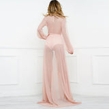 Sexy Mesh Long Seaside Mop