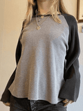 Ribbed Raglan Sleeve Tee- Outfit