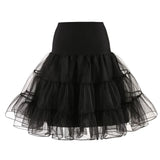 Short Tutu Skirts Petticoat White Black Red Crinoline Vintage Bridal Underskirt For Wedding Underskirt Rockabilly