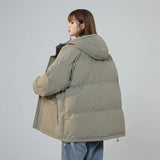 Women Short Jacket Winter New Parkas Thick Hooded Cotton Padded Jackets Coats Female Loose Parkas Oversize