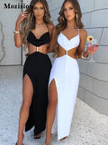 V Neck Spaghetti Strap Long Dress For Women 2022 Summer Sexy Black Backless Sleeveless Elegant Party Ruched