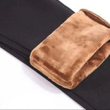 Winter Thick Warm Cashmere High Waist Black pencil Pants Women High Elastic Skinny Stretchy Ladies Trousers woman