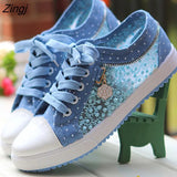 Women canvas shoes 2023 summer shoes woman sneakers flat Hollow breathable Shoes Women sneakers tenis