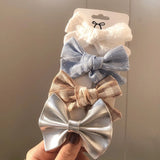 Pcs/set Cotton Linen Plaid Bowknot Hair Clips For Cute Girls Floral Handmade Hairpins Barrettes Headwear Kids Hair