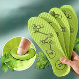 Deodorant Insole Shoe Pads Palmilha 3D Foot Acupressure Insole Men Women Soft Breathable Sports Cushion