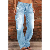 Wish Ladies Jeans Slimming Water Wash Thorn Trousers Trousers