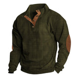 And Winter New Men's Outdoor Jacket Corduroy Leisure Collar Long
