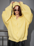 Loose Solid Color Sweater Coat Woven Autumn And Winter New Street Trend Casual Lazy