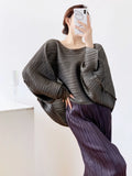 Spring Three House Folding Loose Pure Color Top Loose Folding Top Loose Folding Top