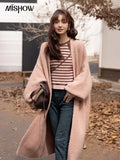 2022 Autumn Winter Women's Stripe Sweaters Hollow Out Long Sleeved Female Clothing O-Neck Pullover Casual Tops
