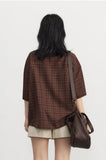 Academia V-Neck Plaid