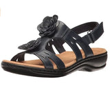 Fashion Summer Peep Toe Shoes Women Hollow Fish Flowers Wedge Casual Sandals Comfortable Roman Plus Size 43 Sandals