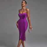 Bandage Dress 2022 New Women Green Bandage Dress Bodycon Elegant Sexy Evening Party Dress Summer High Quality
